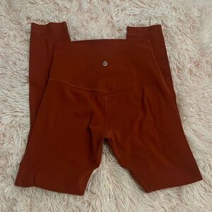 Lululemon Align size 4, 25inch leggings, color red